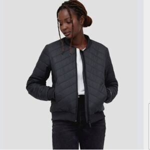 Tentree Cloud Shell Quilted Bomber Puffer Jacket Size Medium